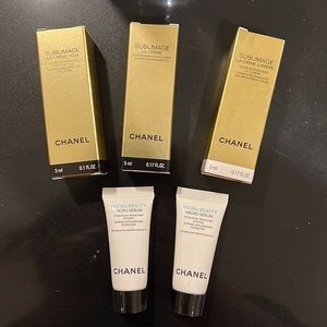 chanel face cream， eye cream and serum